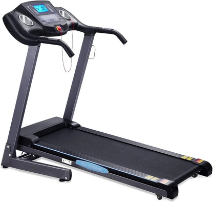 Naipo 12Level Treadmill Auto Incline 2.5HP Folding Treadmill for Home with LCD Monitor 220Lbs 8.5 Mph Speed Range