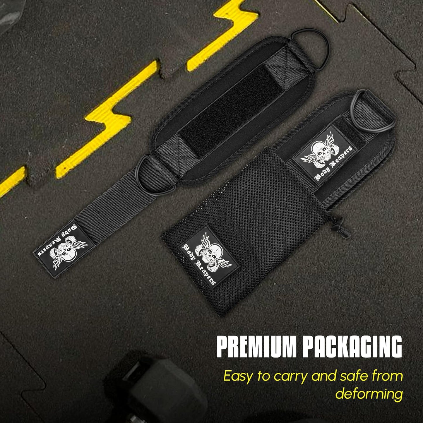 Gym Ankle Strap for Cable Machine (Pair), Adjustable Ankle Straps for Working Out, Neoprene Padded for Glute Kickbacks & Lower Body Exercises, Ankle Cuffs for Men & Women Gym Accessories