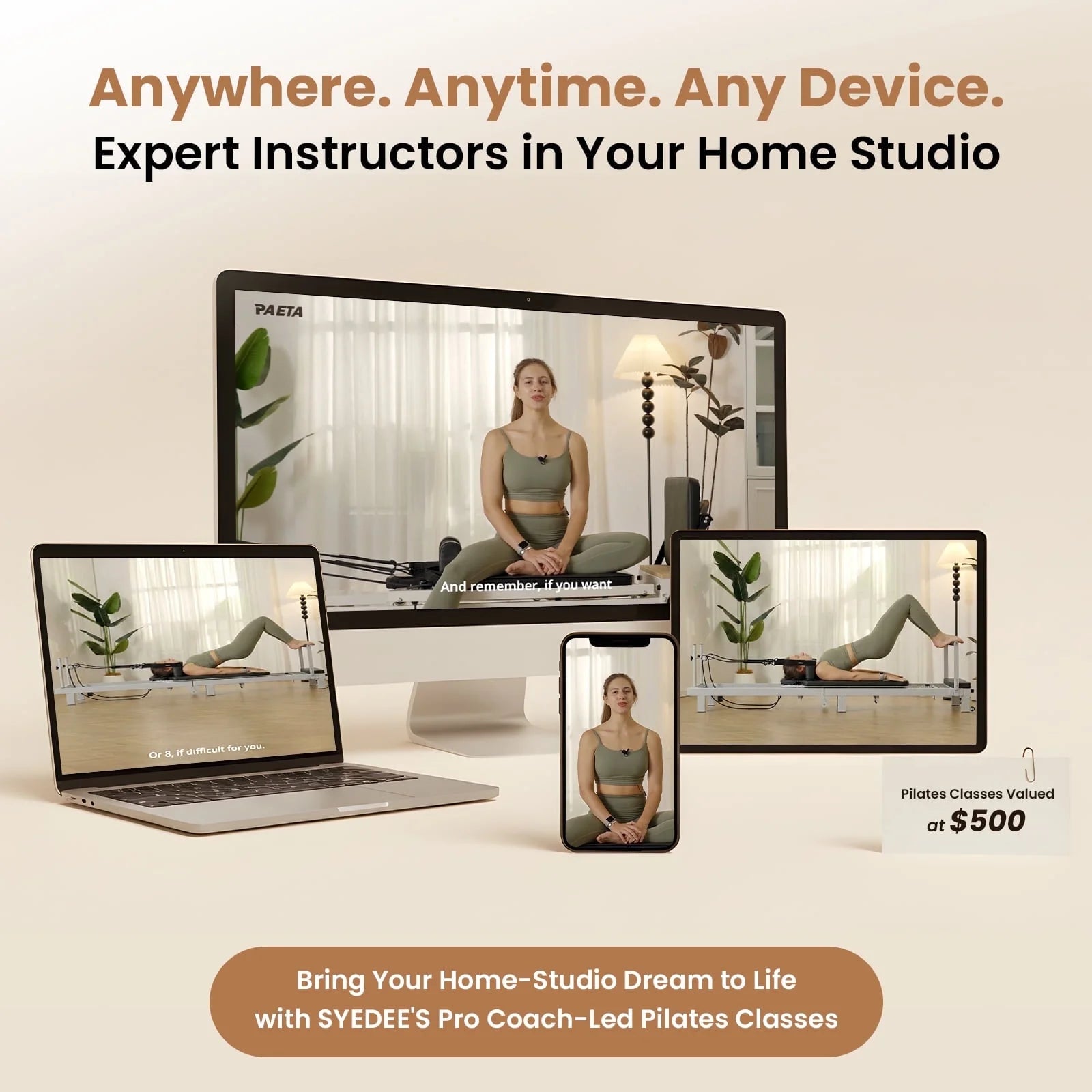 Foldable Pilates Equipment for Home Workouts,Balanced Body Pilates Reformer Machine for Home and Gym, Pilates Exercise Equipment with Jump Board, Pilates Box Set