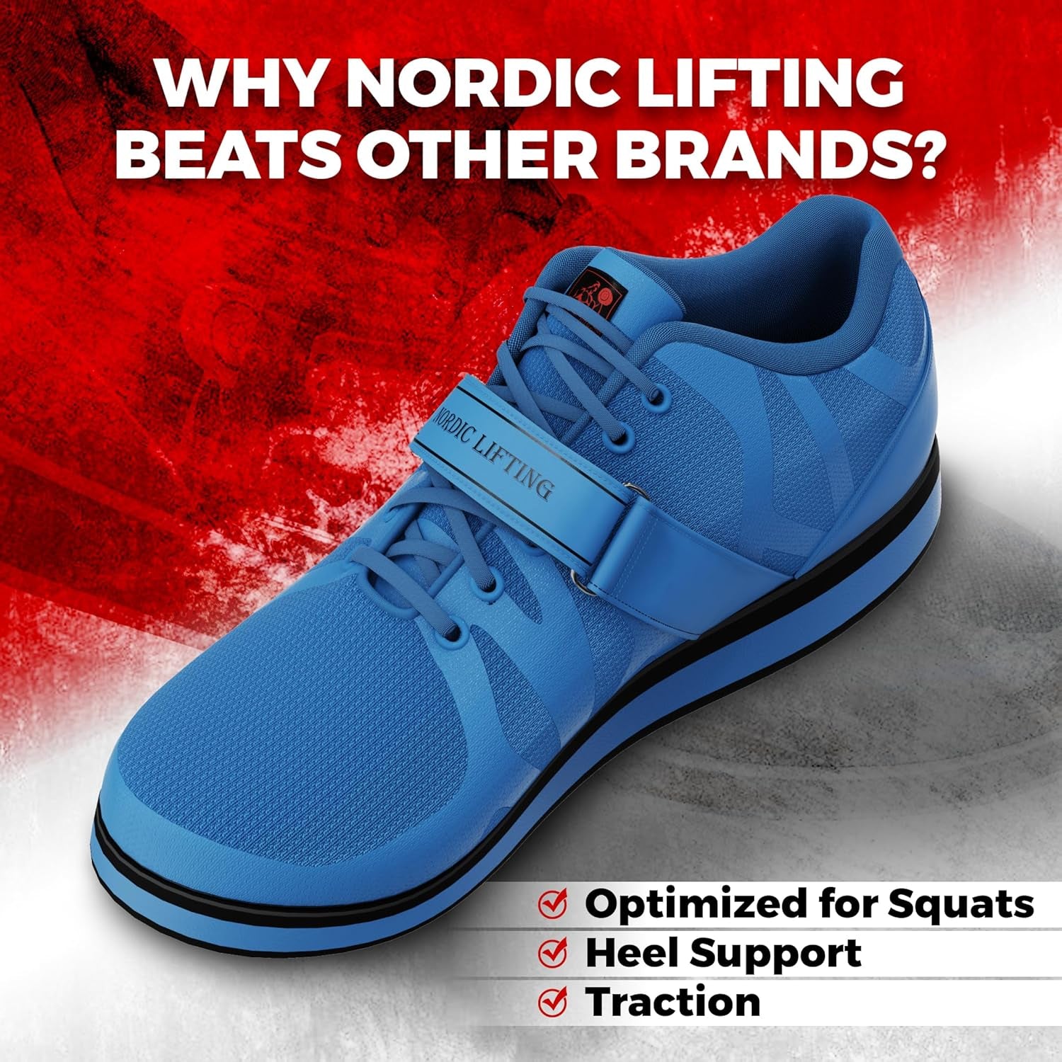 Powerlifting Shoes for Heavy Weightlifting - Men'S Squat Shoe - MEGIN